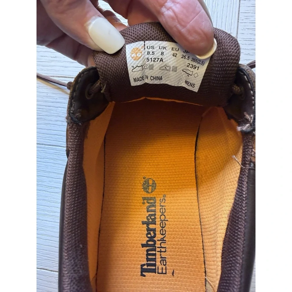 Timberland Earthkeepers Richmont PTO Mens‎ leather shoe #5127A Brown Lace Up 8.5